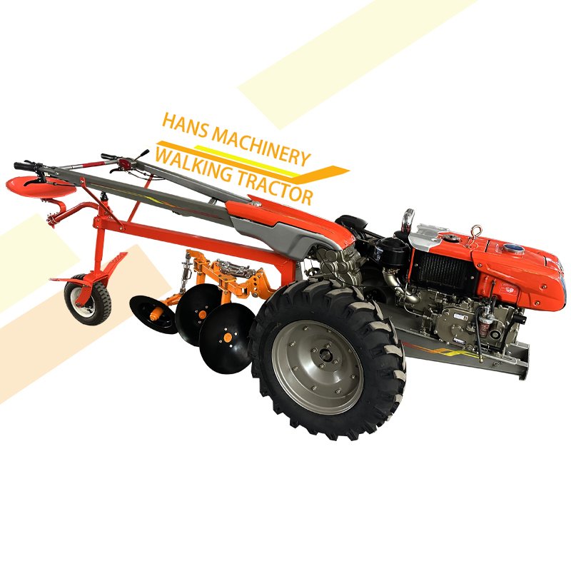 China 2 Wheels Hand Walking Tarctor Fully Automatic Tractor Agricultural Walking Tractor Agriculture Small Mini Farm Tractor
