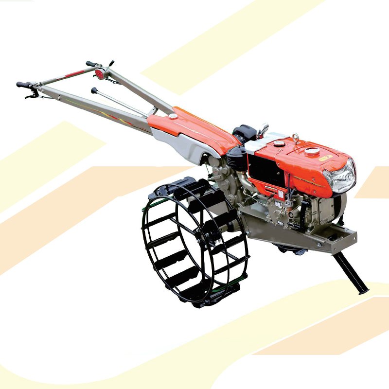 China 2 Wheels Hand Walking Tarctor Fully Automatic Tractor Agricultural Walking Tractor Agriculture Small Mini Farm Tractor