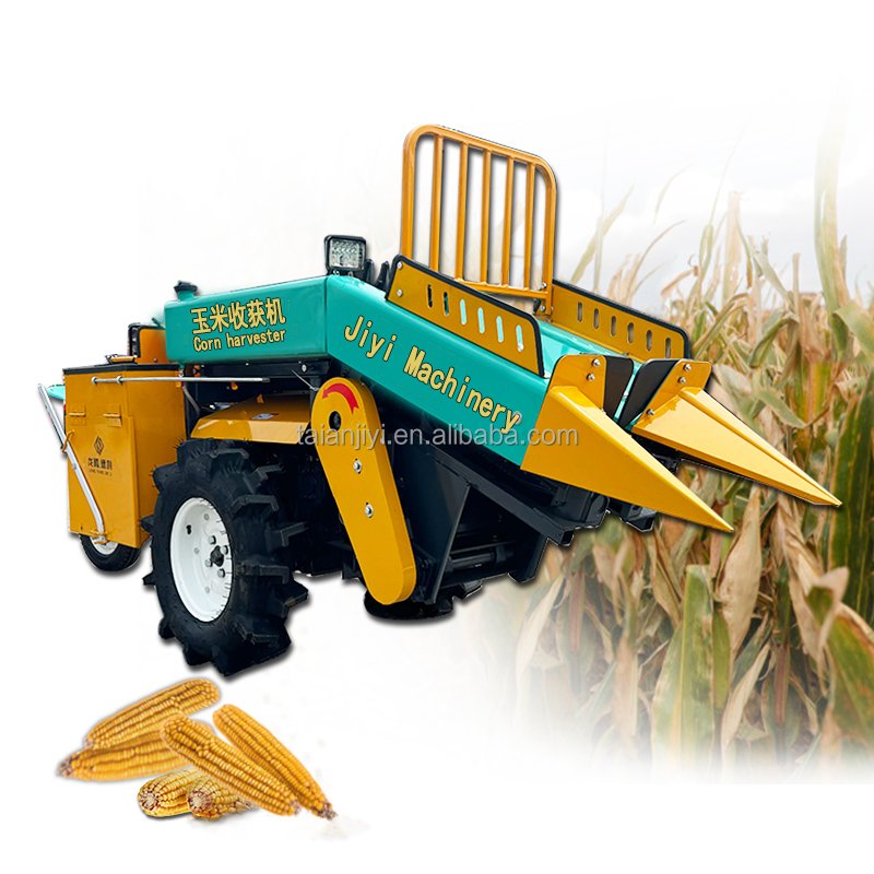 Mini Walking Tractor One Row Corn Picker Single Row Maize Harvesting Machine Used/New Condition Small Agriculture Farm