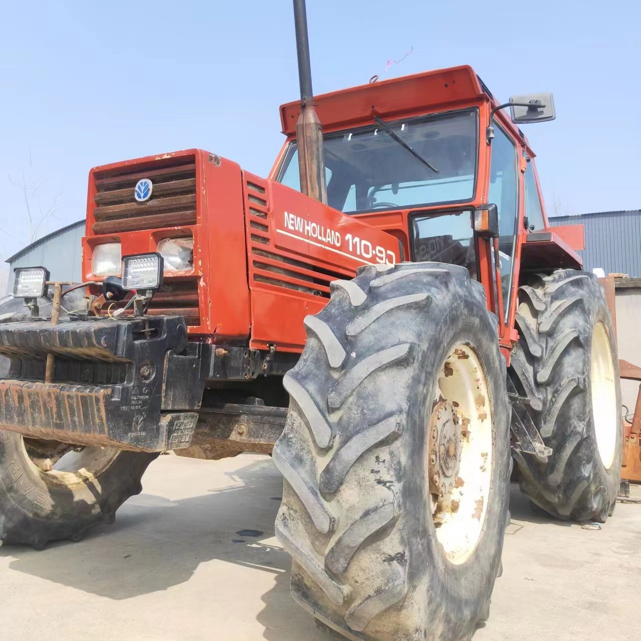 Used Farm Tractor Holland 110-90 Fiat 4 Wheel Compact Orchard Farm Tractor Agricola Agricultural Equipment Two Wheel Tractor