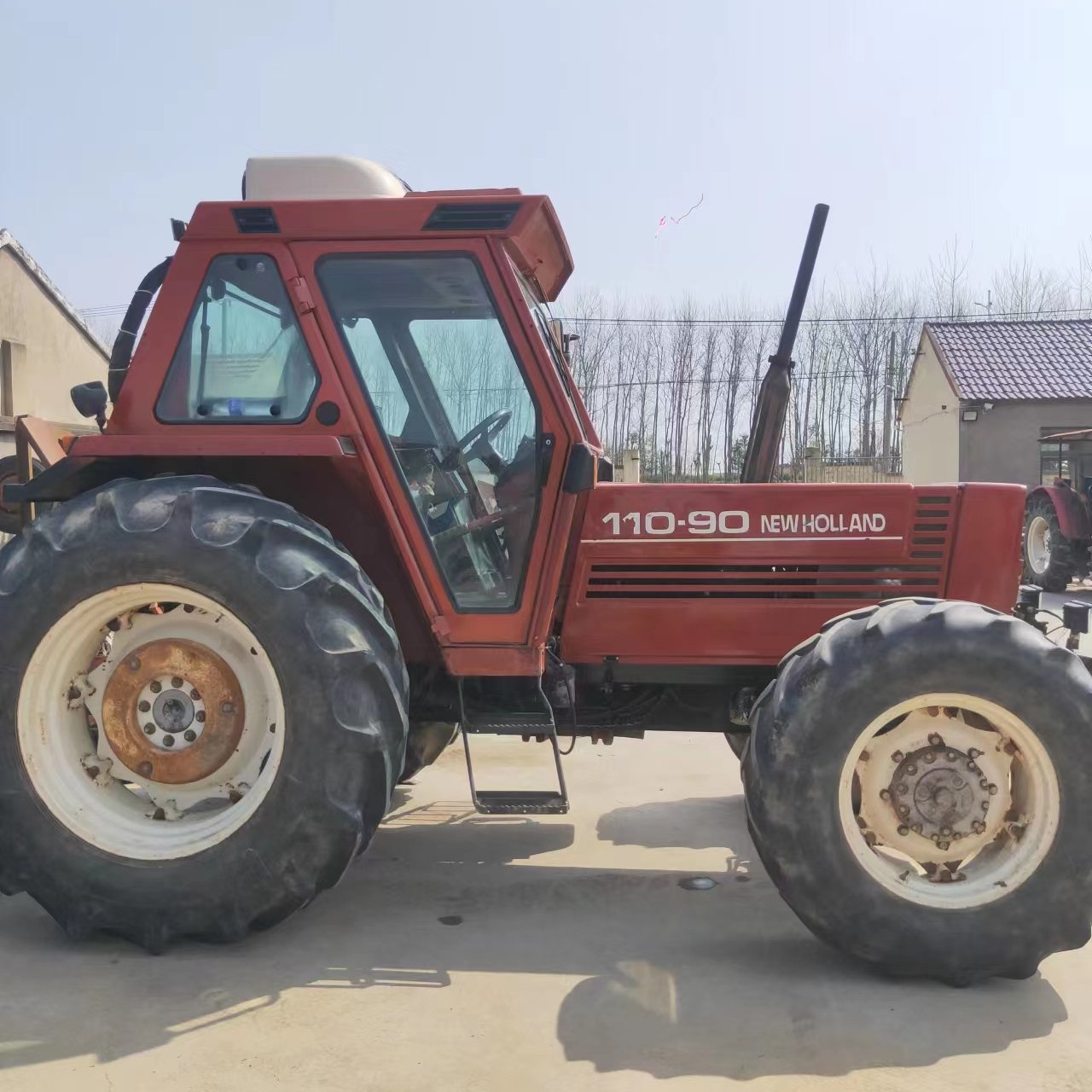 Used Farm Tractor Holland 110-90 Fiat 4 Wheel Compact Orchard Farm Tractor Agricola Agricultural Equipment Two Wheel Tractor