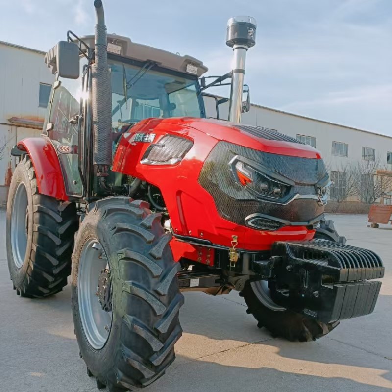 Agriculture Tractor 50hp 55hp 60hp 4wd 4x4 Tractor Equipped With Trailer Rotary Cultivator Planter Tractor