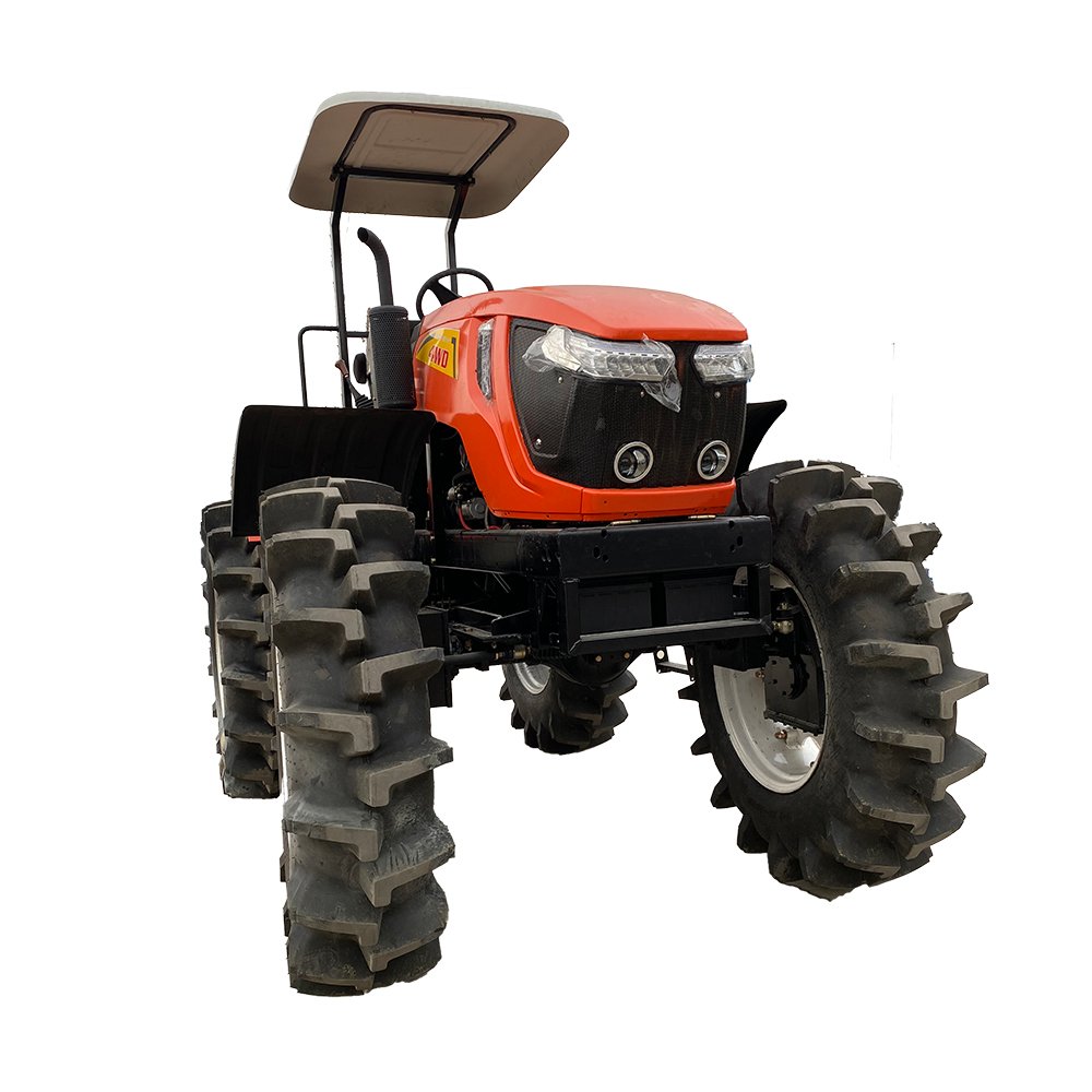 AIKE 2021 Hot Sale! Ce Certificate Multi-Purpose 90HP 4WD Farm Tractor with Paddy Tire