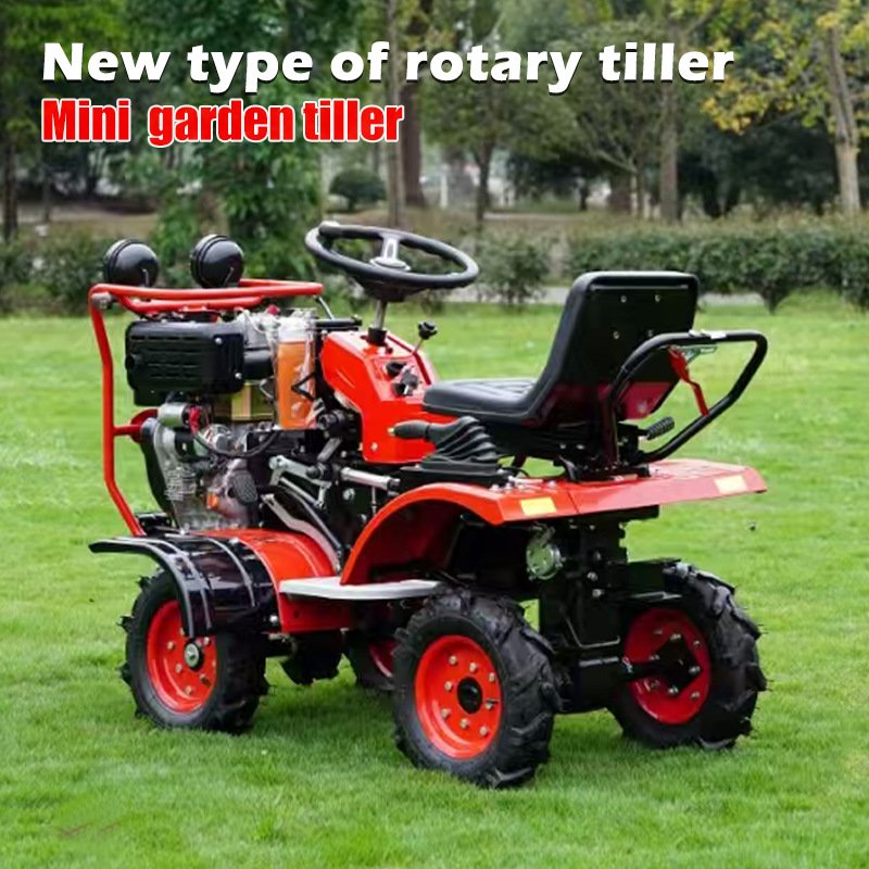 Mini Tractors 10hp 13hp Gasoline Diesel Farming Hoe Tiller Cultivator