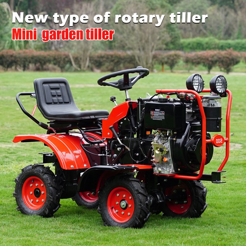 Mini Tractors 10hp 13hp Gasoline Diesel Farming Hoe Tiller Cultivator