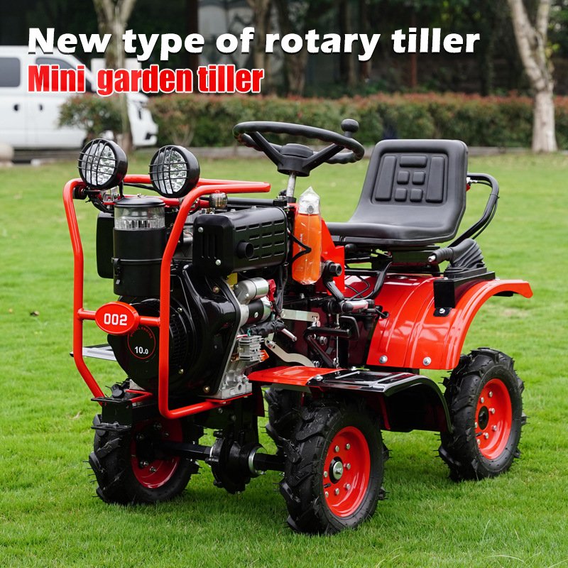 Mini Tractors 10hp 13hp Gasoline Diesel Farming Hoe Tiller Cultivator