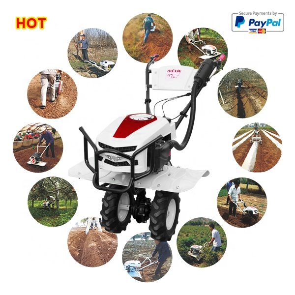 Farm Tiller Agricultural Farming Compact Home Use Rotavator Walking Tractor Weeding Power Tiller Cultivator Mini Motor Tiller