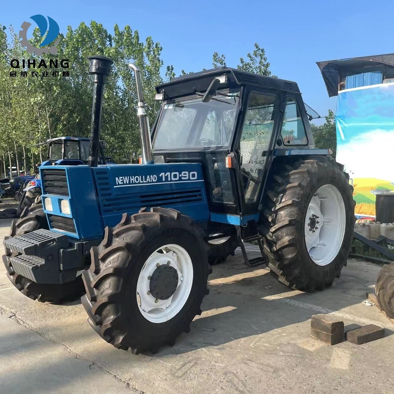Favorable Price Used Fiat New Hollan Agricultural Tractor Model 110-90 for Sale Tractor Usado
