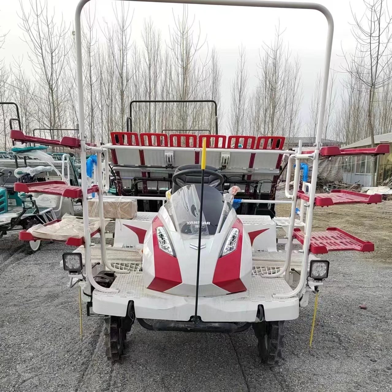 Agricultural Machinery Rice Transplanter Yanmmar YR60D 6 Rows 4X4WD Wheel Farm Equipment Rice Planting Machine Japan Version