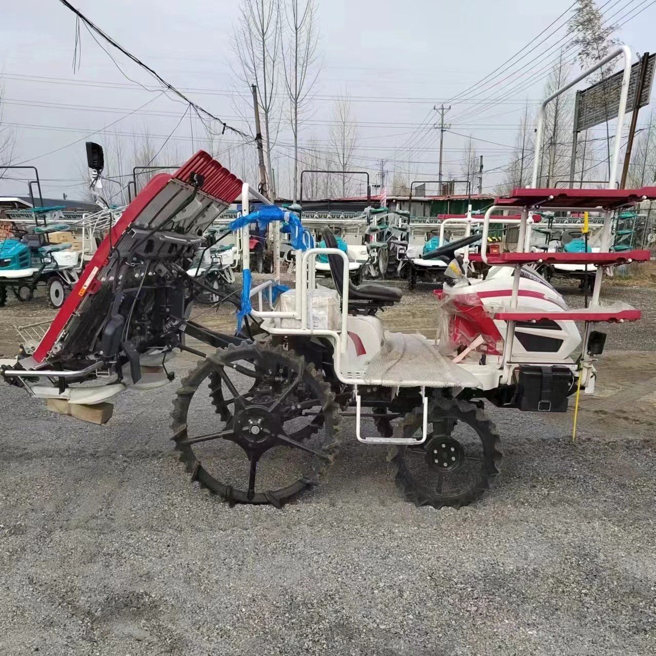 Agricultural Machinery Rice Transplanter Yanmmar YR60D 6 Rows 4X4WD Wheel Farm Equipment Rice Planting Machine Japan Version