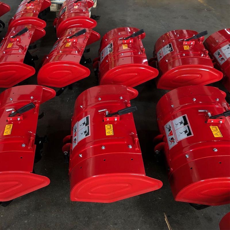 BCS Walking Tractors with Attached Rotary Hoes for Agriculture and Gardening