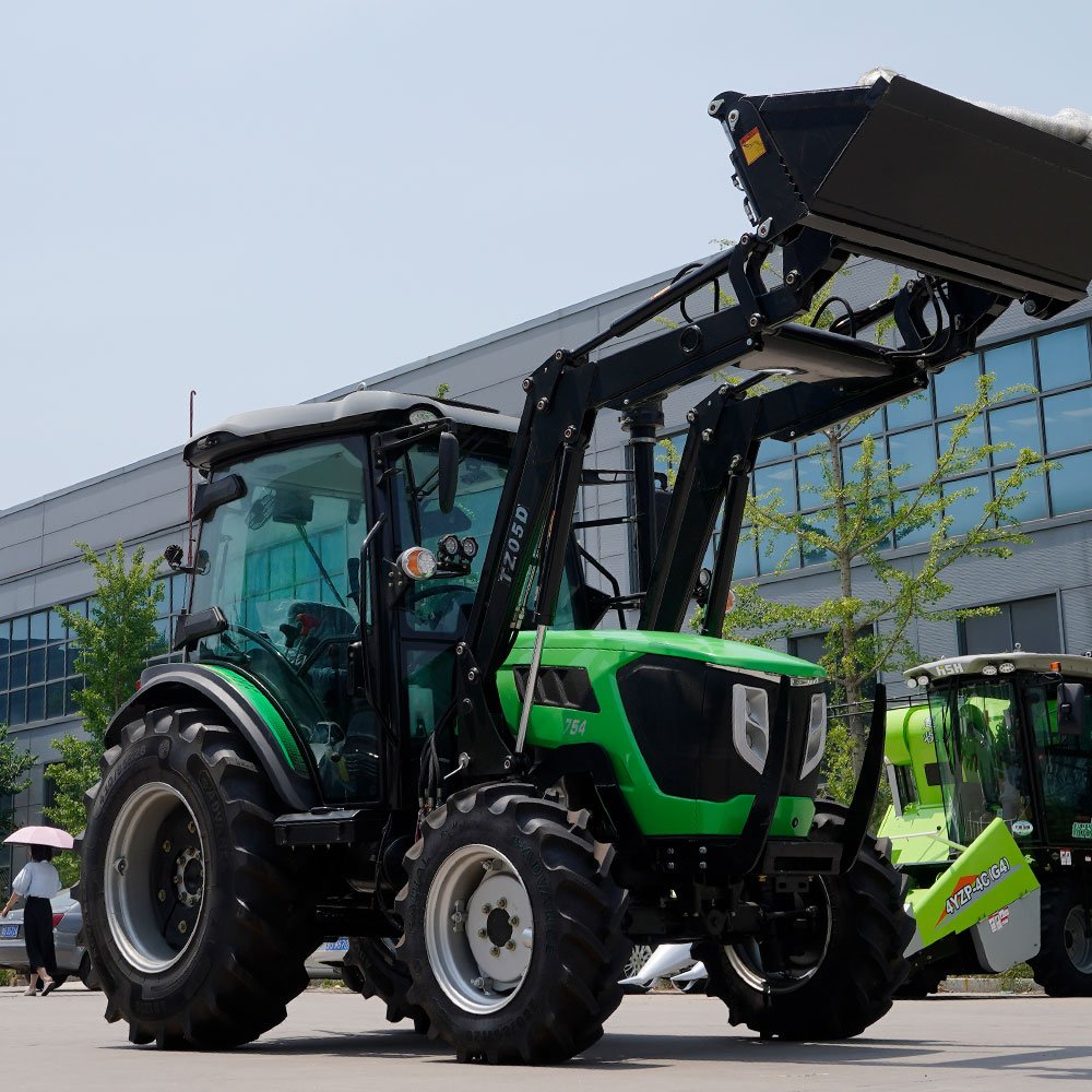 Shandong Luyu Farmland 70HP Corn Harvester Garden Tractor Lawn Mower Plowing Machine Agricultural High Power Tractor