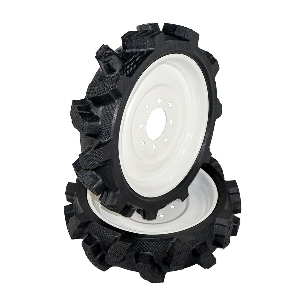 China Manufacturer Supplier Flat Free Wheel 4.00-8 Mini Tiller Farm Agricultural Tractor Tire
