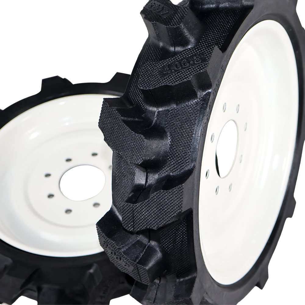China Manufacturer Supplier Flat Free Wheel 4.00-8 Mini Tiller Farm Agricultural Tractor Tire