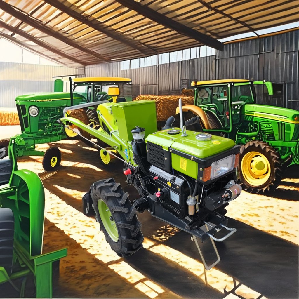 Falath High Quality High Motor Walking Bearing Mini Hand 4WD Mini Tractor New Diesel Engine Agriculture Walking Tractor