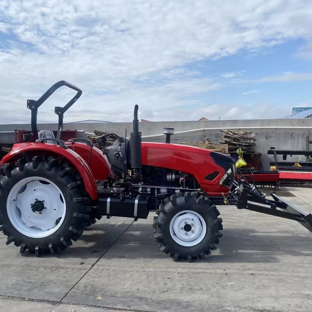 50HP-120HP Heavy Duty 4WD Diesel Tractor with Front Loader for Farming & Landscaping