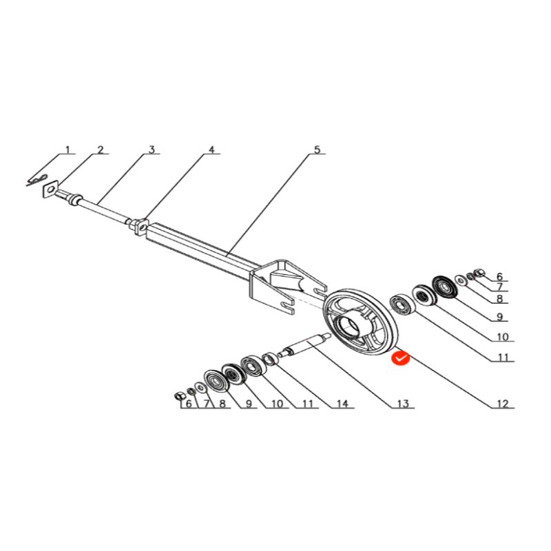 Hot-selling Exclusive Edition World Harvester Parts Guide Wheel W3.0B-03-27-01 Accessories Harvester Spare Parts