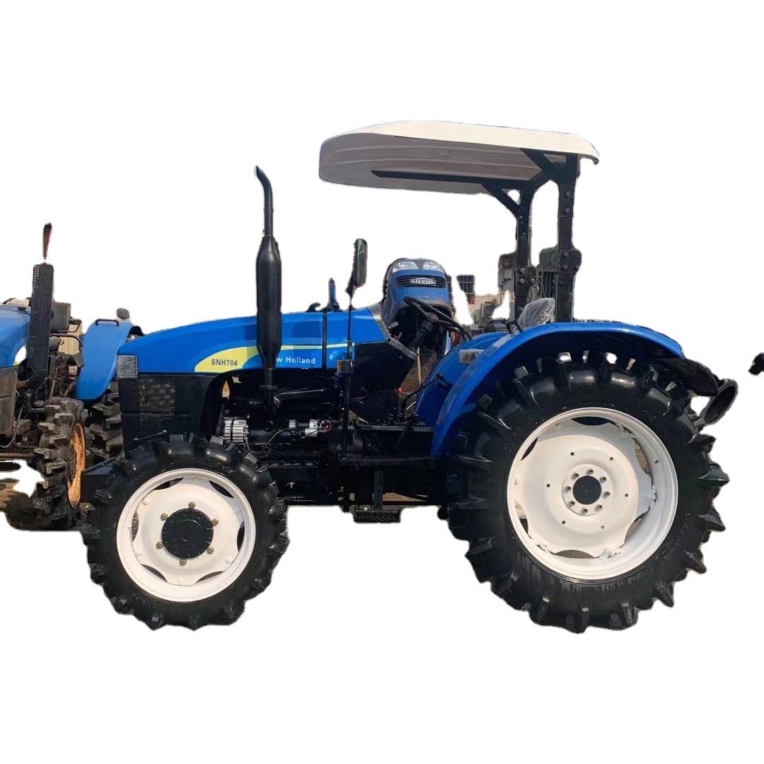 55hp 4WD 4x4 Farm Tractor with Cabin\ 75 hp Agricultural Compact Used Tractor New Holland SNH754 for Sale