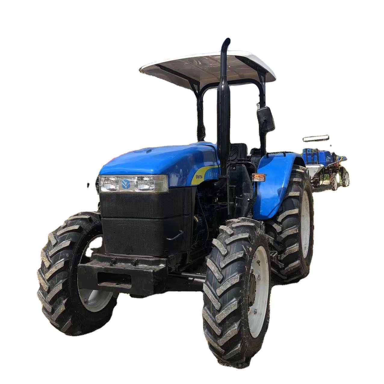 55hp 4WD 4x4 Farm Tractor with Cabin\ 75 hp Agricultural Compact Used Tractor New Holland SNH754 for Sale