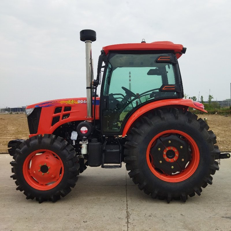 90 HP Agricultural Diesel Tractor 4WD Wheel Tractor for Farms and Manufacturing Plant Sale