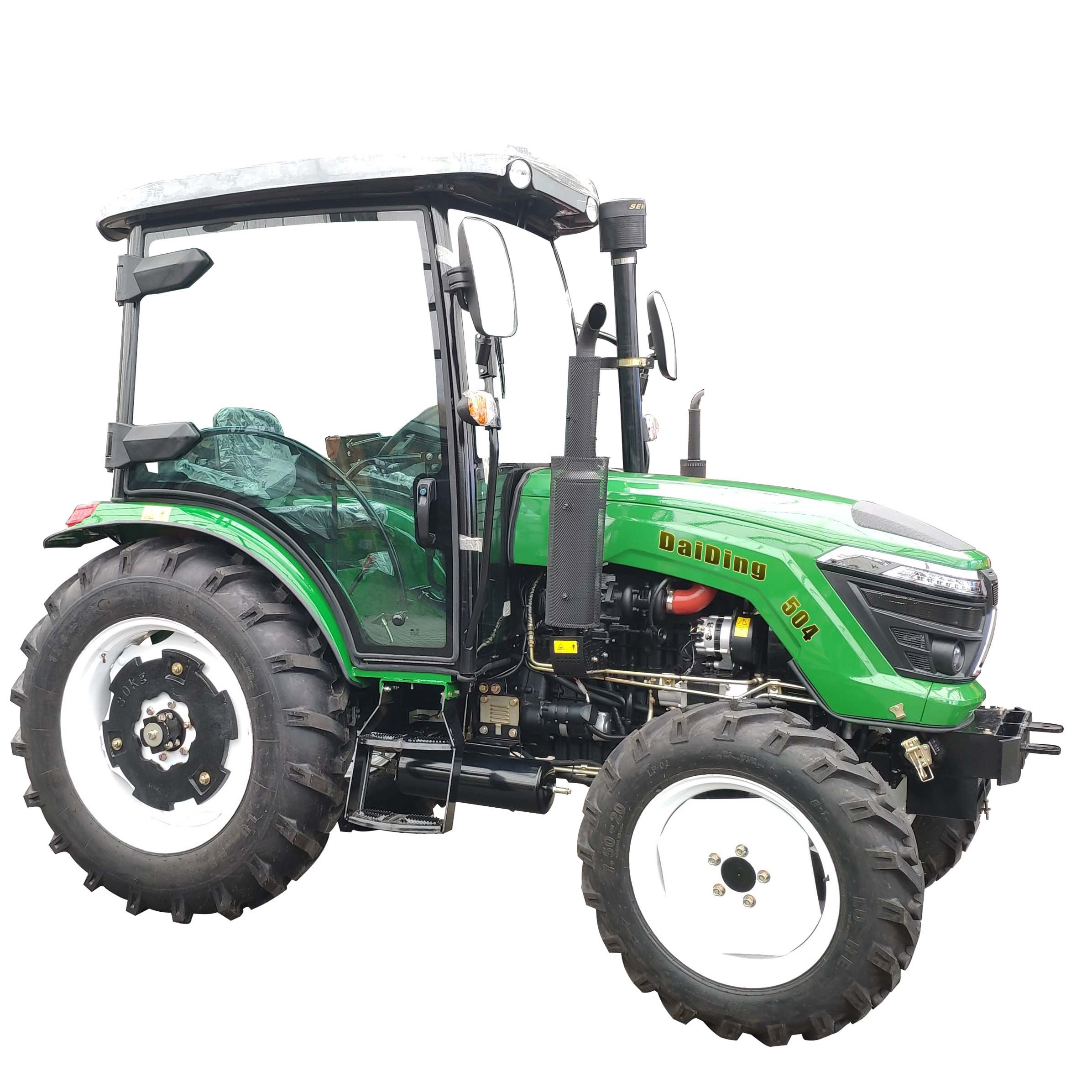 Chinese 2024 Hot Sale Tractor Agriculture Machinery Equipment 50hp Tractor Mini with Rotary Tiller