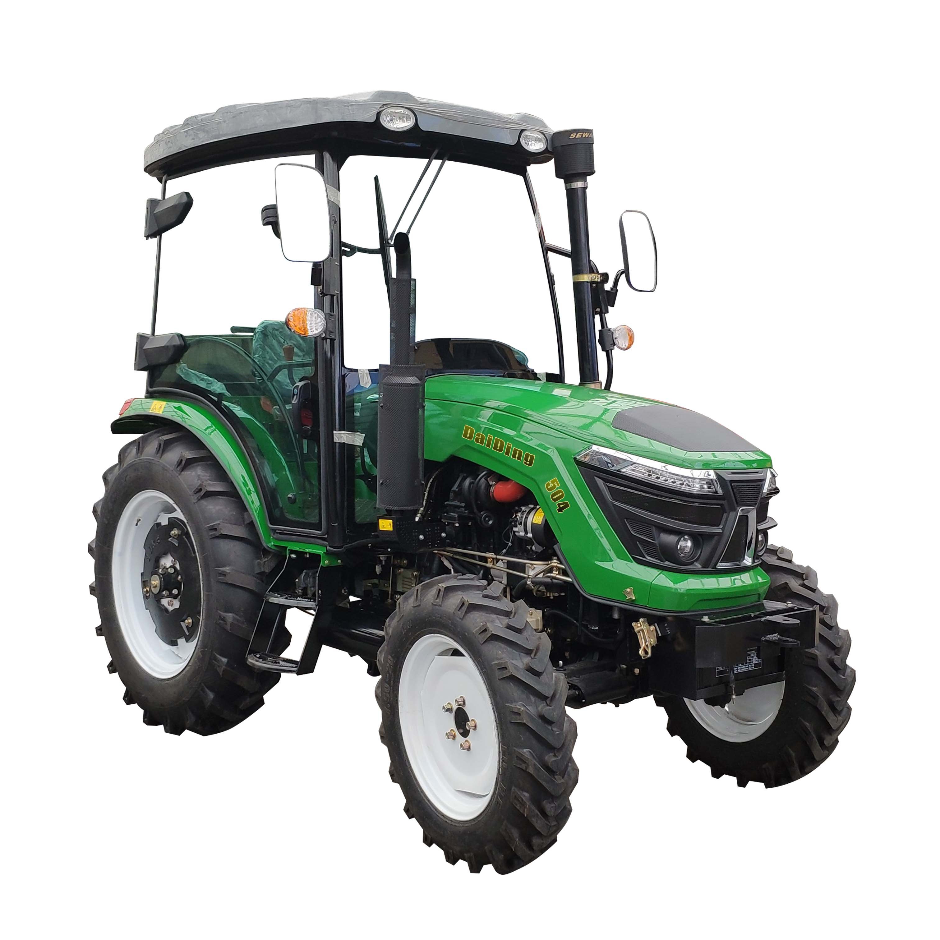 Chinese 2024 Hot Sale Tractor Agriculture Machinery Equipment 50hp Tractor Mini with Rotary Tiller