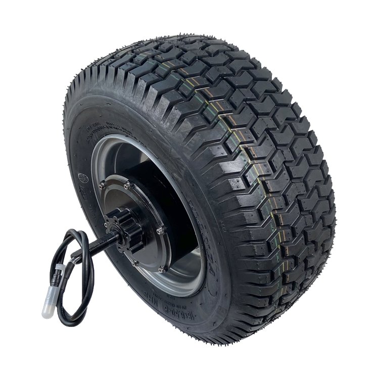 M 16inch Fat Tire 100N.m Low Speed Geared Motor for Electric Wheelbarrows Mobility Lawn Mower Agriculture Tractors