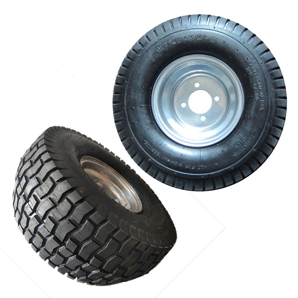15 Inch Pneumatic Inflatable Rubber Tires 15x6.00-6 Agricultural Tractor Wheel