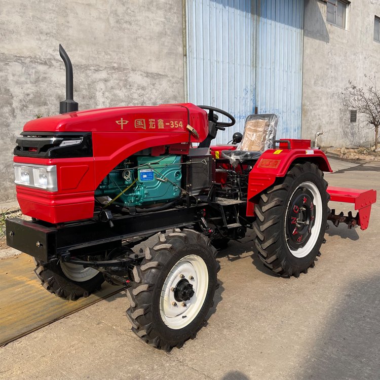 China Agricultural Machine Equipment 4 Cylinder Engine Compact Tractor 35HP 4WD Tractors