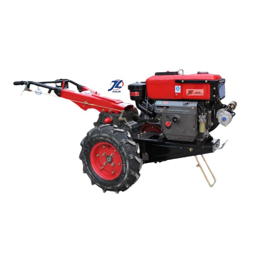 Agricultural Powered Diesel Generator Two Wheel Farm Tractor 22hp 25hp Tractor Power Tiller Walking Tractor Powertiller