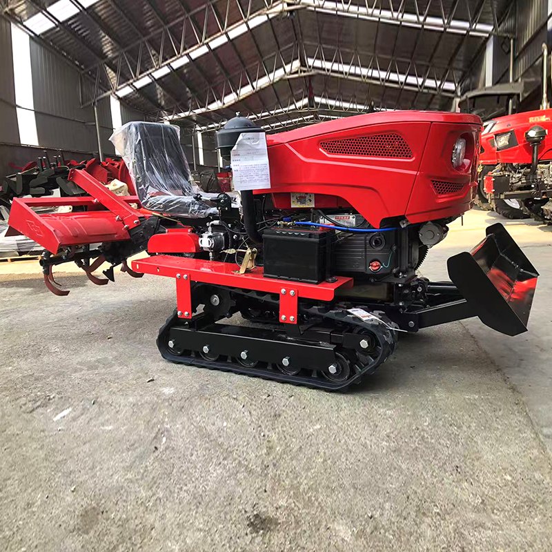 35HP Small Rotary Tiller Garden Agriculture Multi-Purpose Crawler Tiller Weeding Field Return Gearbox Engine Core for Farming