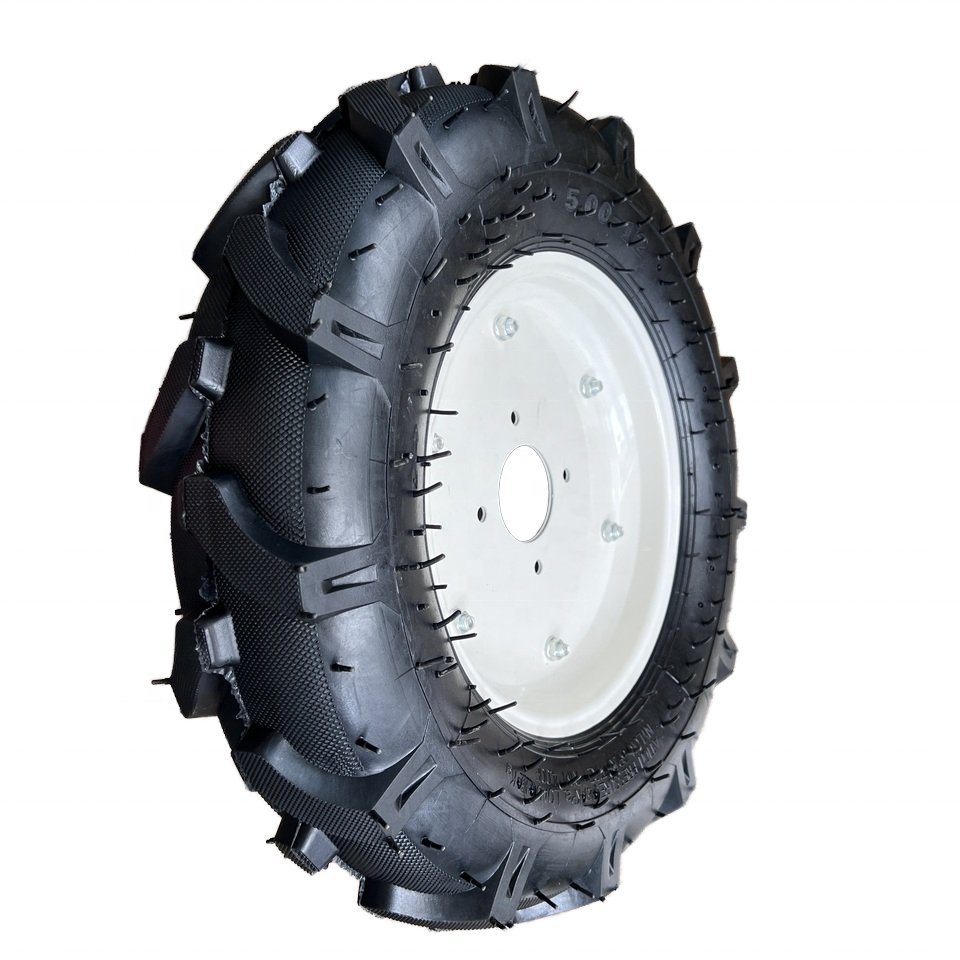 New 3.50-4/ 3.50-6/ 4.00-8/ 4.00-10/ 5.00-12 Heavy Duty Pneumatic Rubber Trolley Wheels for Wheelbarrow Used in Farm Industries