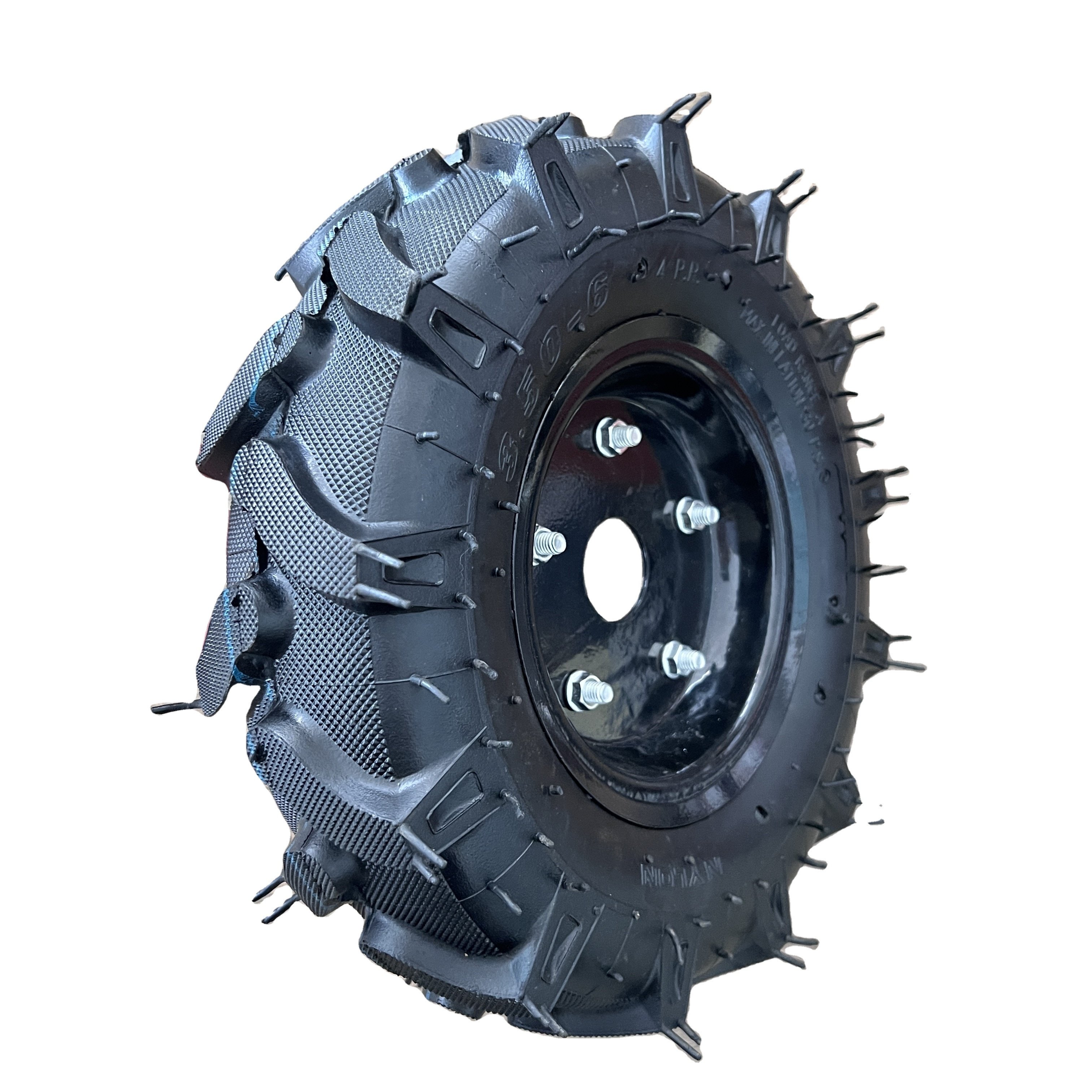 New 3.50-4/ 3.50-6/ 4.00-8/ 4.00-10/ 5.00-12 Heavy Duty Pneumatic Rubber Trolley Wheels for Wheelbarrow Used in Farm Industries