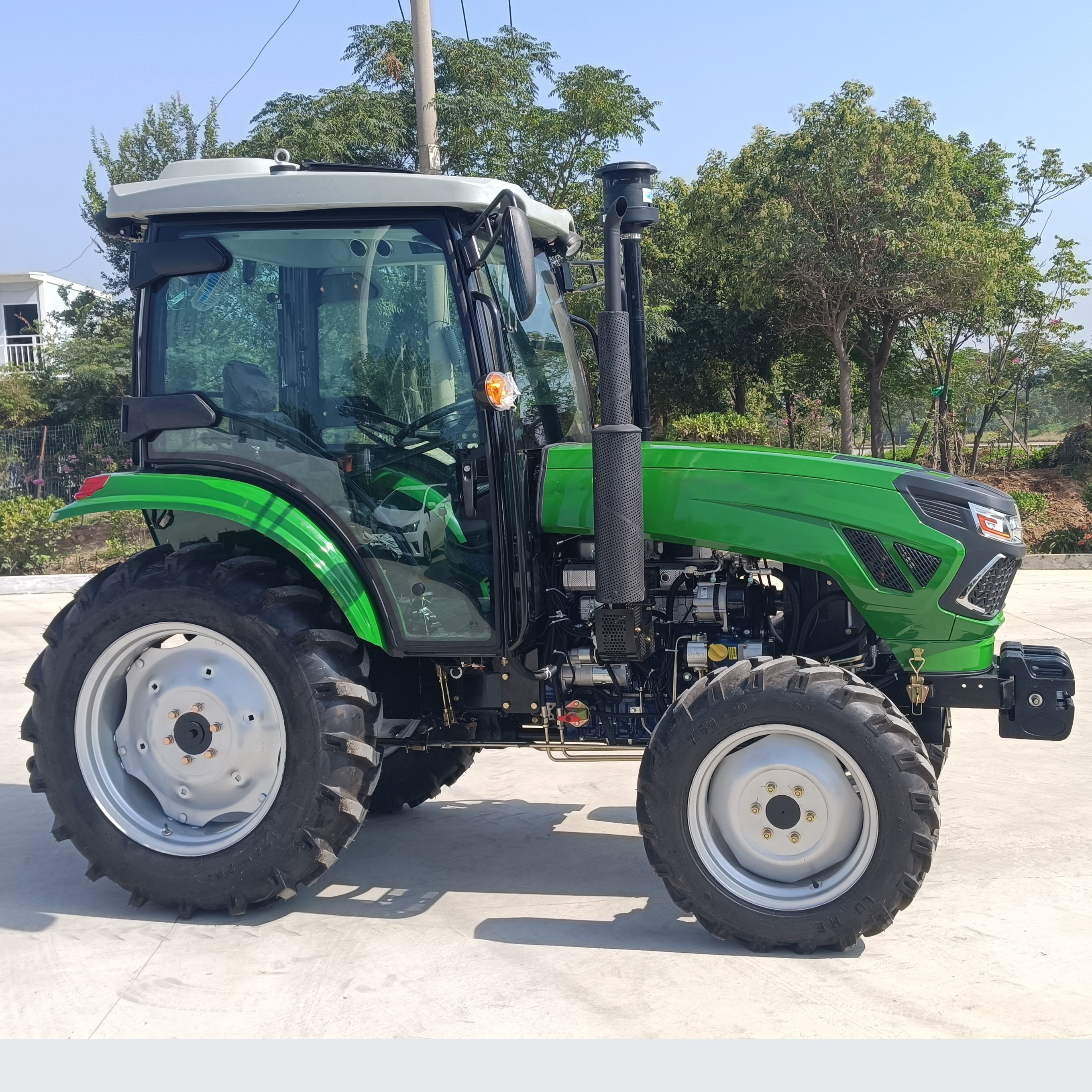 4 Wheel Agricultura Tractor De Granja 70hp Garden Small 4wd Farming Machinery Narrow 4x4 Farm 70hp Tractor