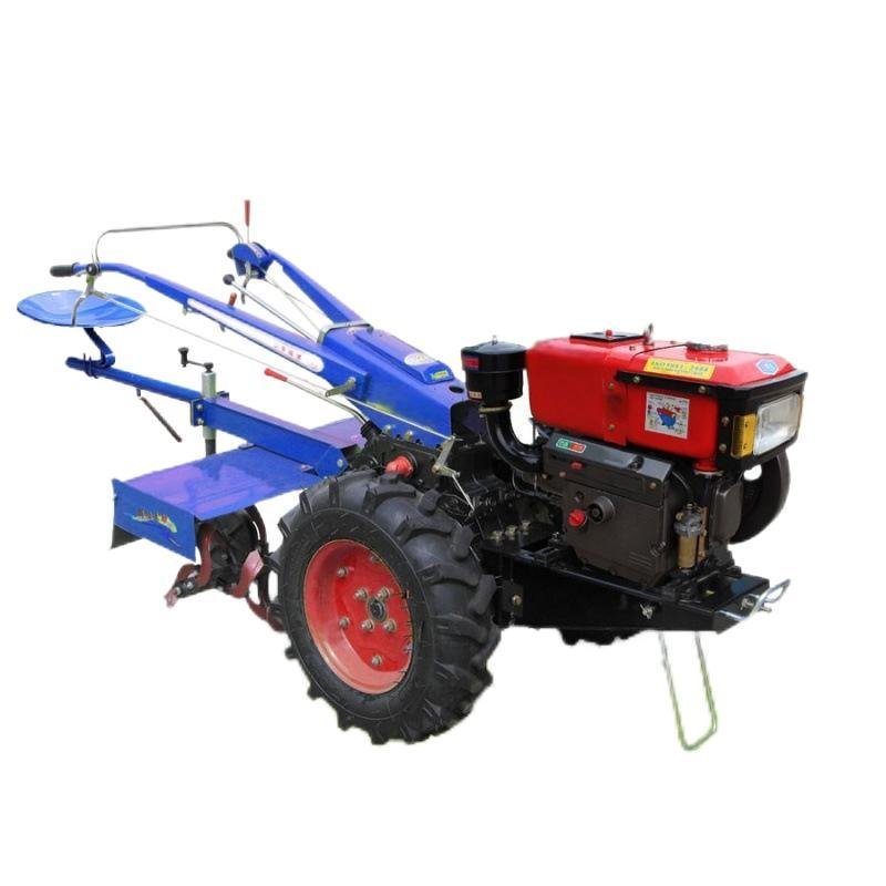 Agricultural Hand New Style Multipurpose Farming Strong Power Hand Push Two Wheel Hand Walking Tractor