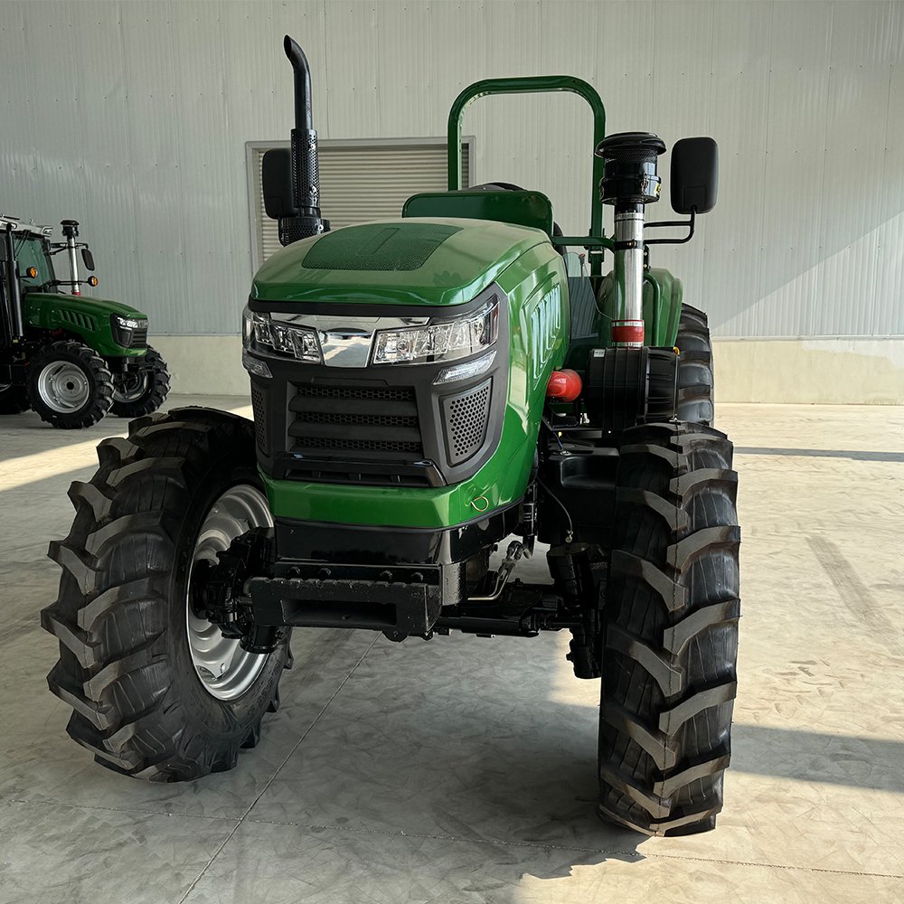 QILU 2024 New Roll bar Farming 4x4 Wheel Tractor 80hp 90hp Farm Tractor Agriculture Mini Tractor Price for Farmer