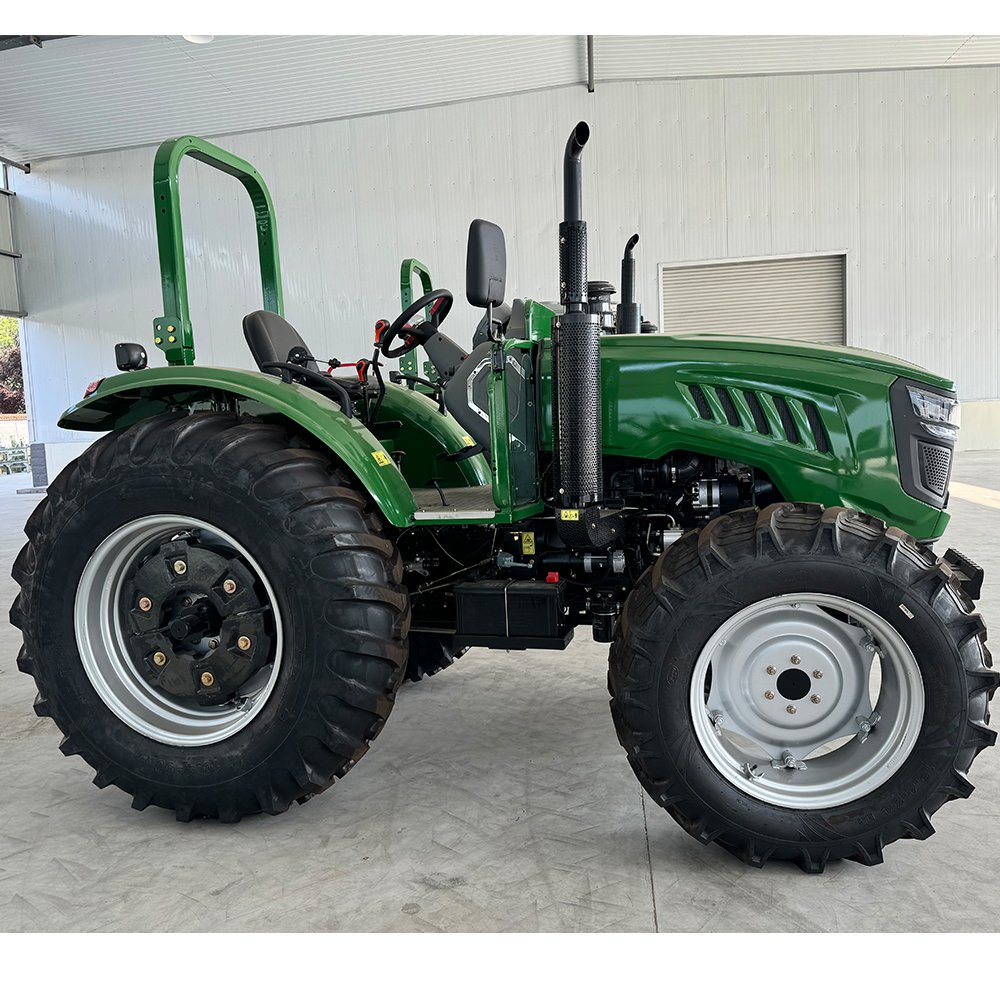 QILU 2024 New Roll bar Farming 4x4 Wheel Tractor 80hp 90hp Farm Tractor Agriculture Mini Tractor Price for Farmer