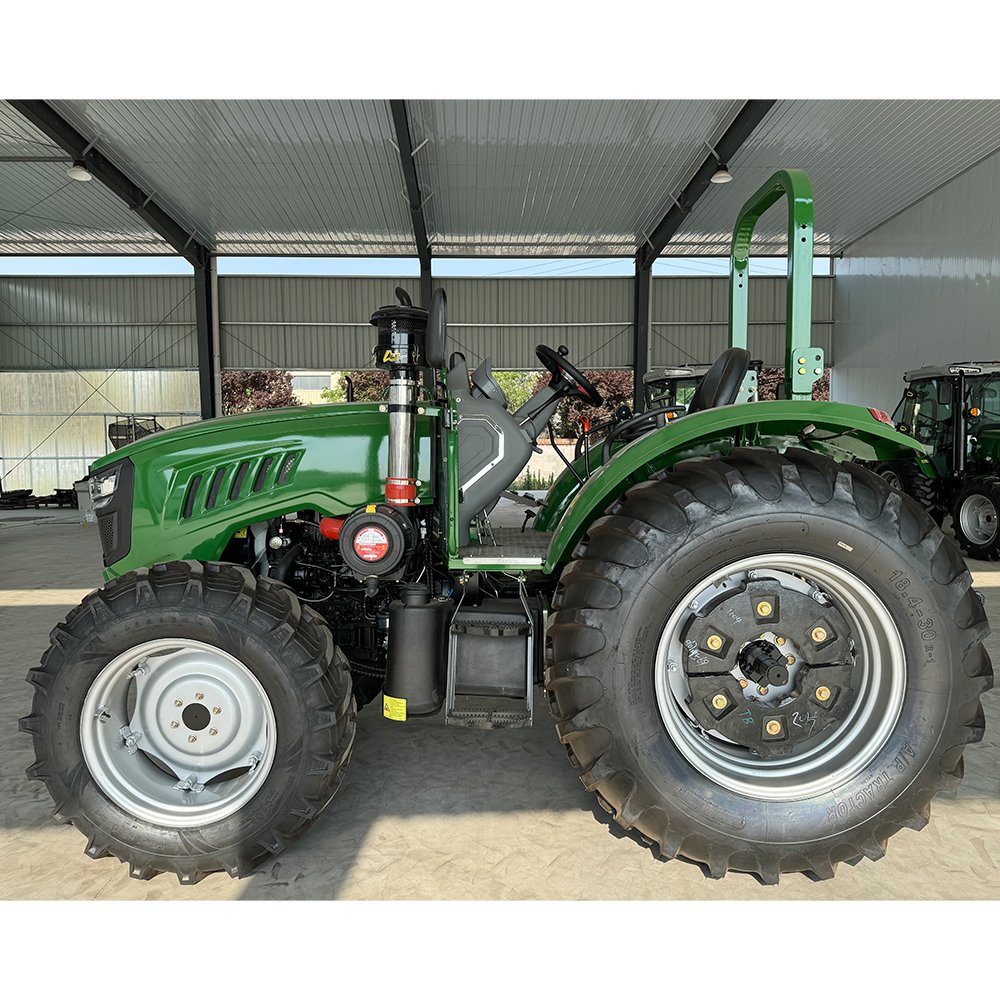 QILU 2024 New Roll bar Farming 4x4 Wheel Tractor 80hp 90hp Farm Tractor Agriculture Mini Tractor Price for Farmer