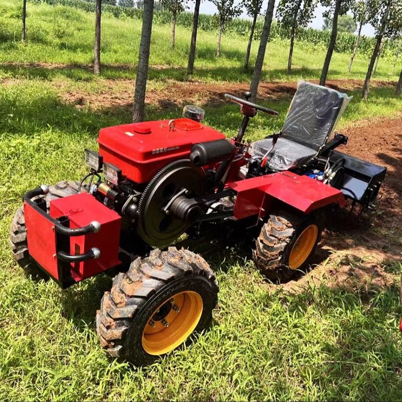 Hot 4x4 Agricultural Tractor with Bucket CE Approved 50HP 80HP Mini Wheeled 4WD Tractor Made in China