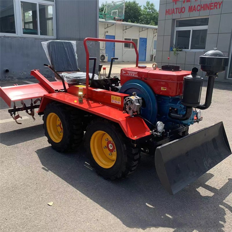 Hot 4x4 Agricultural Tractor with Bucket CE Approved 50HP 80HP Mini Wheeled 4WD Tractor Made in China