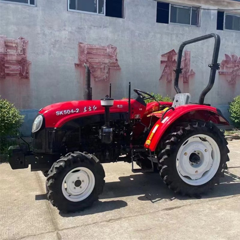 Hot 4x4 Agricultural Tractor with Bucket CE Approved 50HP 80HP Mini Wheeled 4WD Tractor Made in China