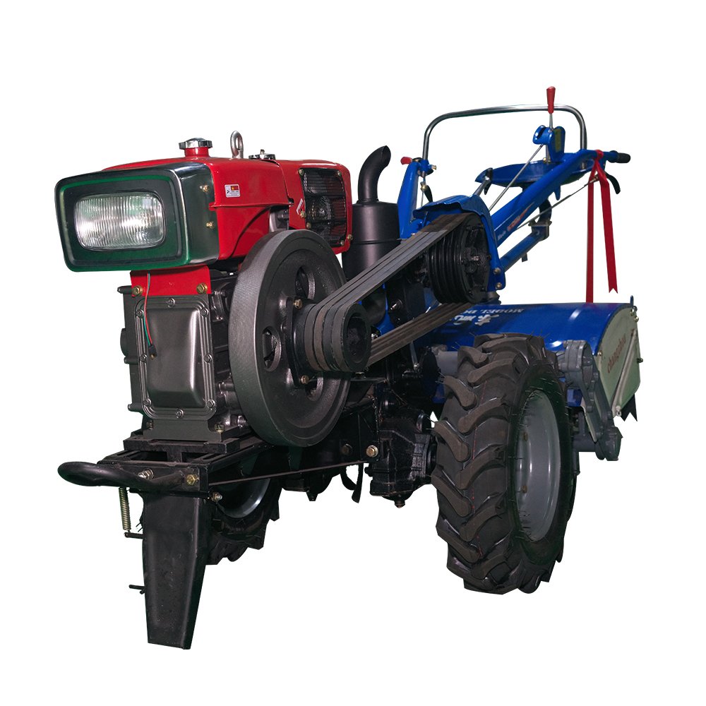 Low Price Factory Multifunctional Two Wheels Mini Single Plough Walking Tractor with Disc Plough