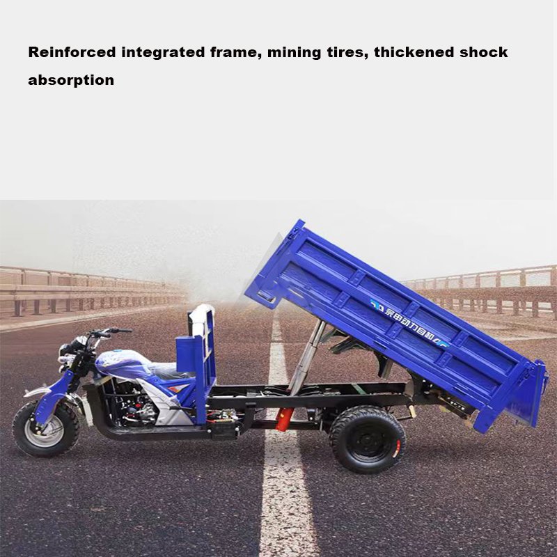 Heavy Duty Adult Truck 3 Wheels Cargo Gasoline Agricultural Tricycle