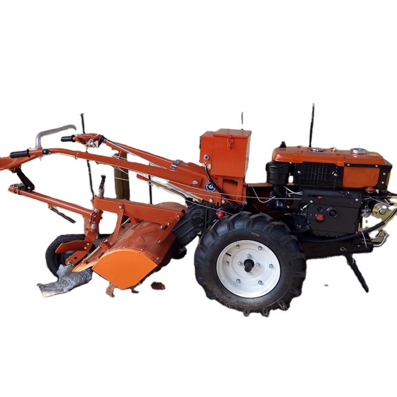 New Hood 12/13hp Mini Power Tiller 101/121 Chassis Two Wheel Tractor with Seat for India