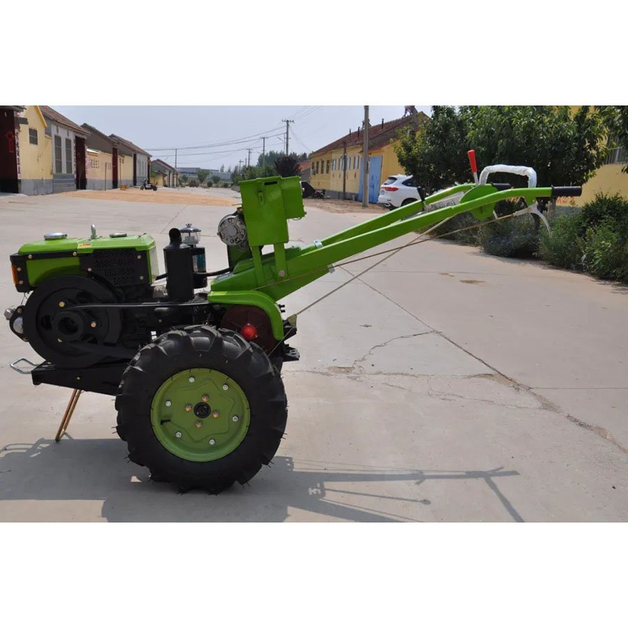 Used Mini Tractor with Hand-Walk Two-Wheel Multipurpose Farm & Garden Equipment New Engine Gearbox Core Components