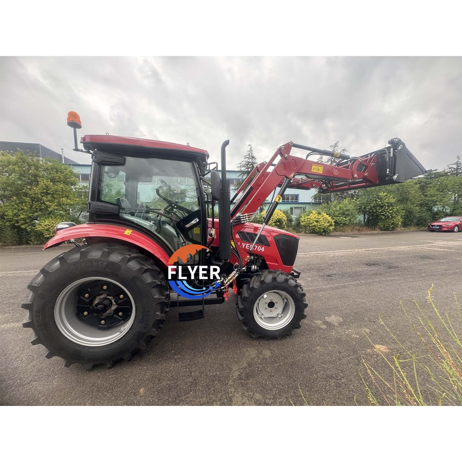 Agricultural Farm Machine Equipment 70HP Tractor Manufacturing Tractors Sale With Front End Loader