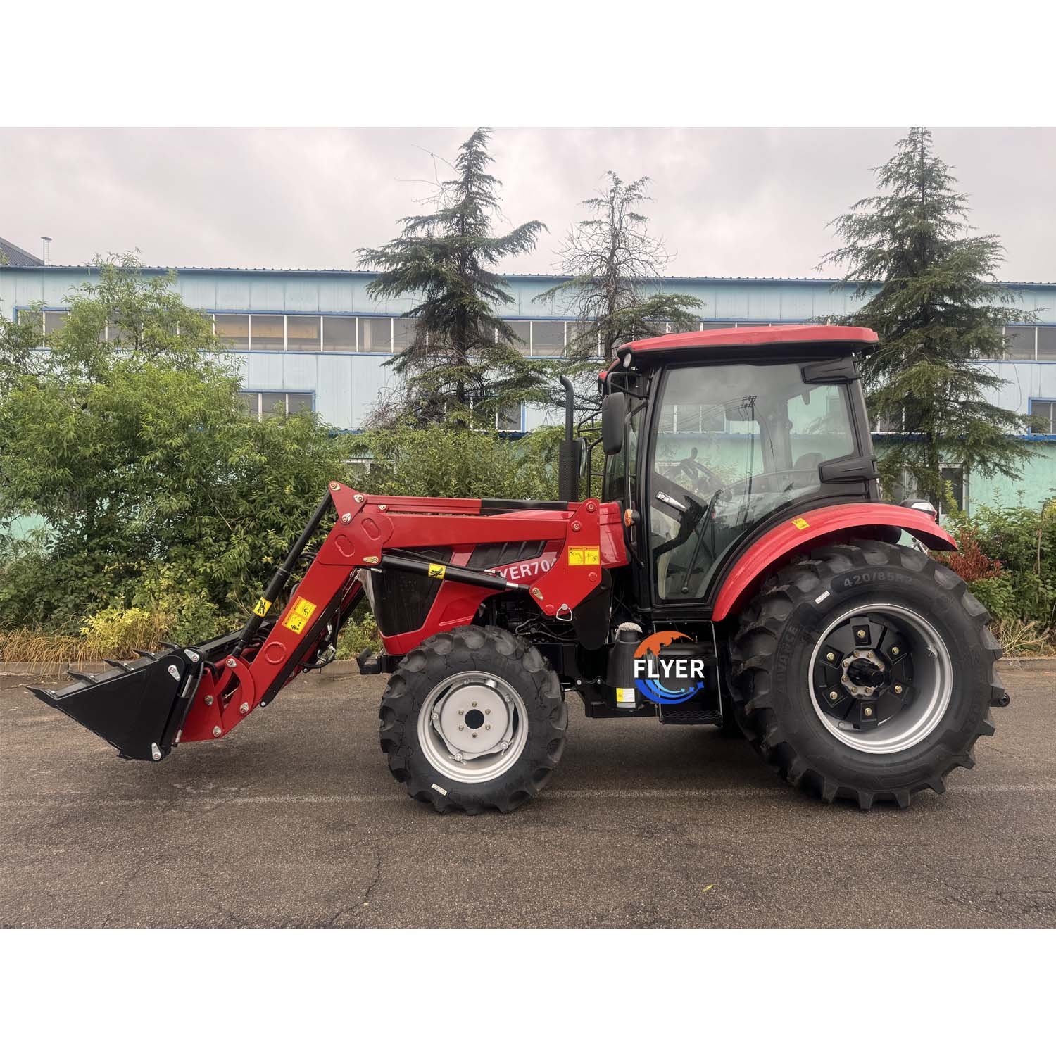 Agricultural Farm Machine Equipment 70HP Tractor Manufacturing Tractors Sale With Front End Loader