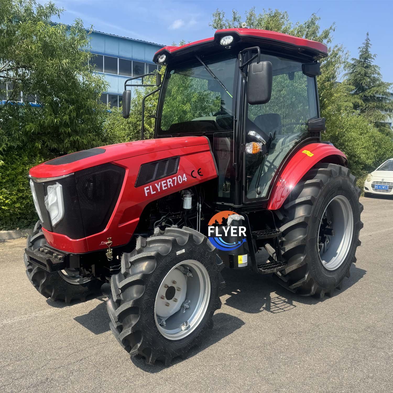 Agricultural Farm Machine Equipment 70HP Tractor Manufacturing Tractors Sale With Front End Loader