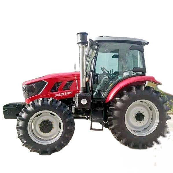 High Quality 95HP 100HP 120HP 140HP 4 Wheel Drive Farm Tractor with Front End Loader and Slasher Mower Cutter for Sale