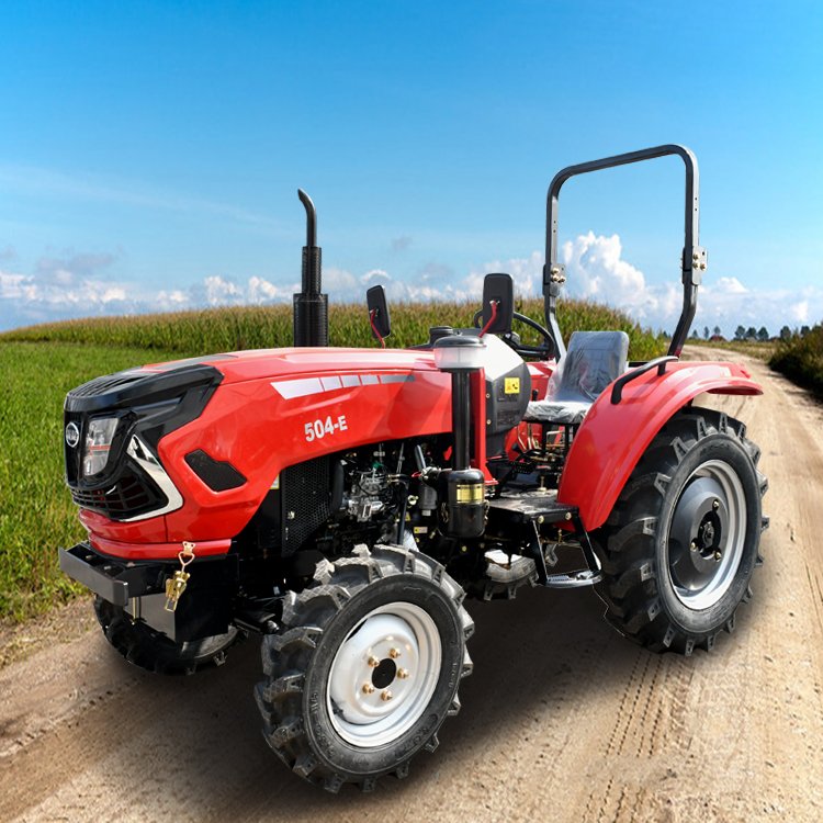 China 4WD 50hp Mini Farm Tractor Front End Loader Backhoe Engine 4x4 Small Tractor Agriculture Farming Mini-Trucks-for
